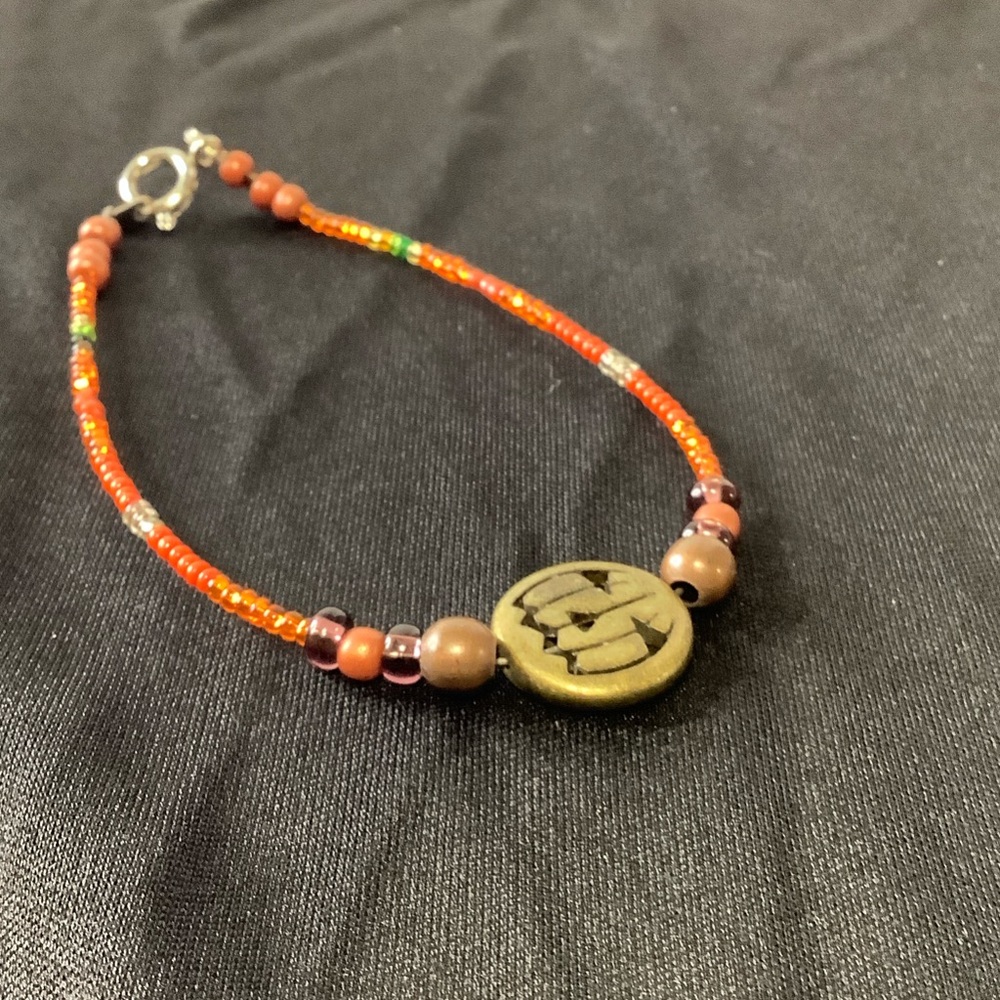 Handcrafted beaded bracelet.